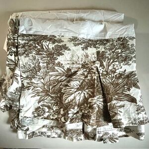 Sold Pottery Barn Linen Matine Toile Bed Skirt